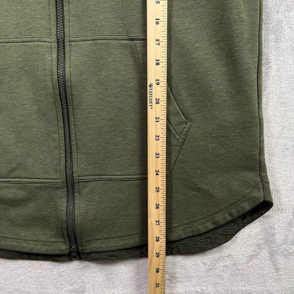 Title Nine Fleece Zip Up Jacket Women's Small Green Soft Olive Athletic Running - Picture 13 of 15